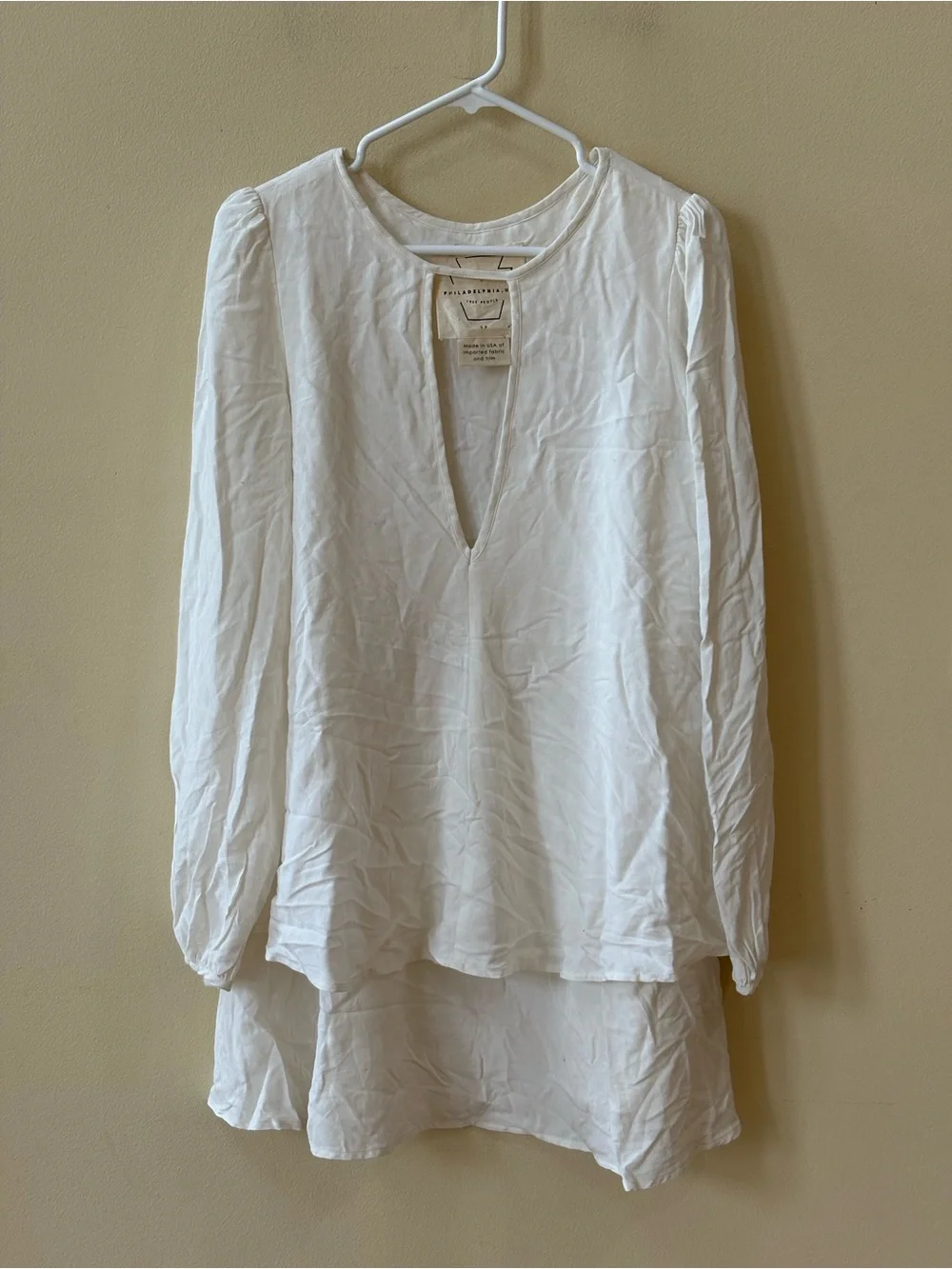 Free People Beck Tunic Dress White